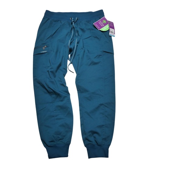 healing hands Pants - Healing‎ Hands Pants Womens Medium Petite Caribbean Purple Toby Jogger Scrub